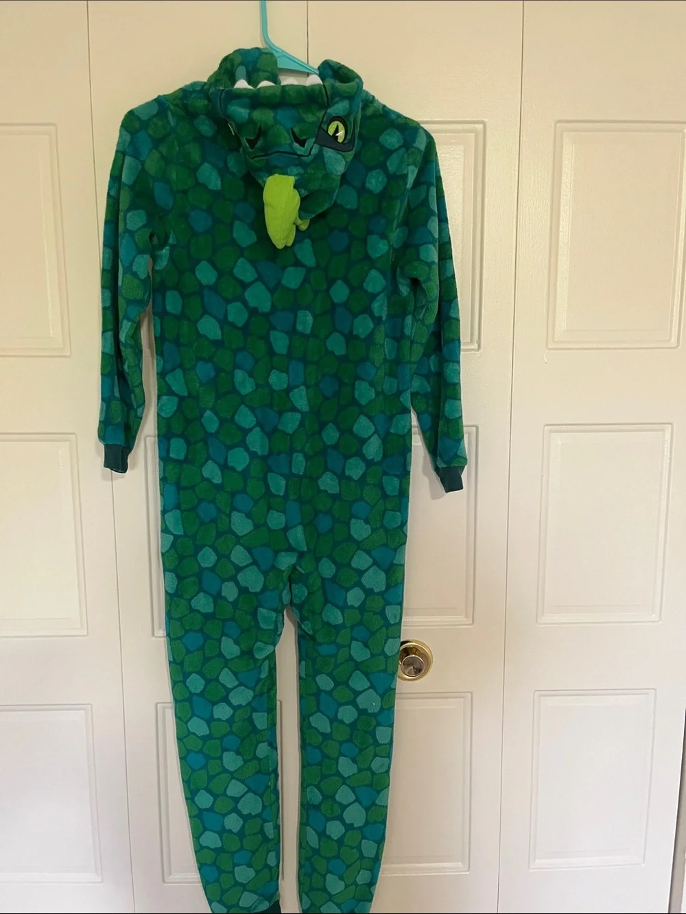 Cozy Green & Teal Hooded Kids One-Piece Bodysuit